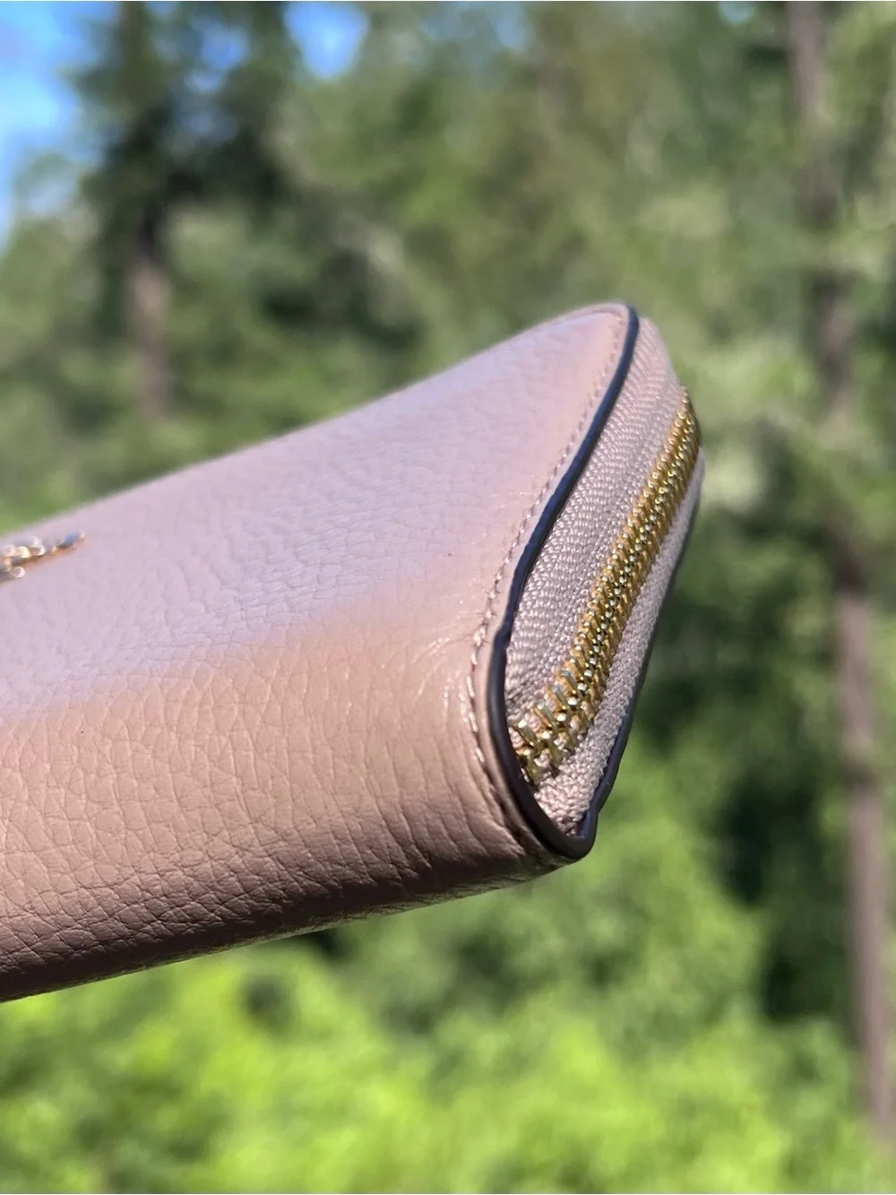Coach long zip